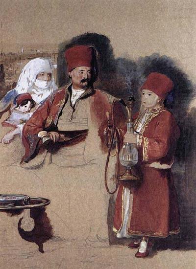 Sir David Wilkie Sotiri, Dragoman of Mr Colquhoun oil painting picture